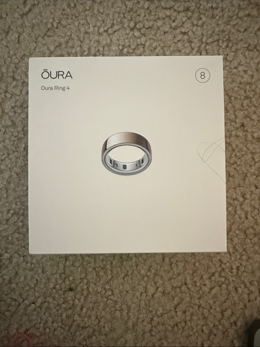 Oura Ring Gen 4 Rose Gold- Size 8